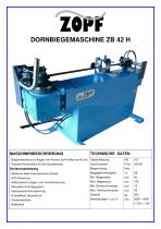 Mandrel-bendingmachines model ZB 42 H