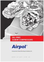 Airpol oil free screw compressors