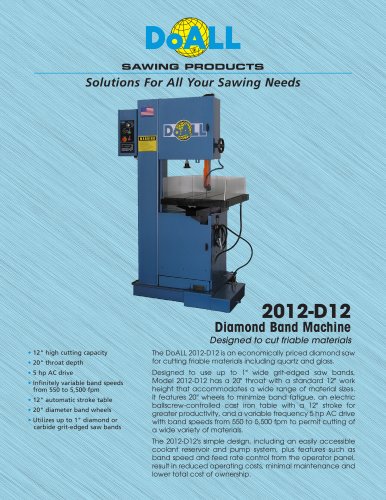 2012-D12 Diamond Band Machine