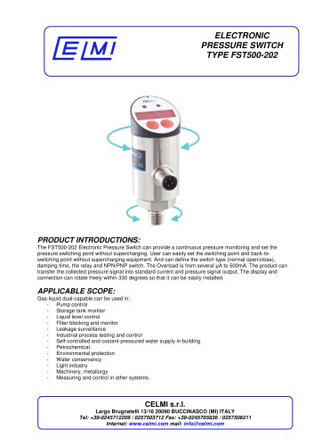 FST500-202 Electronic Pressure Switch