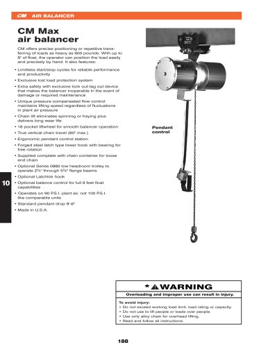 CM Max air balancer