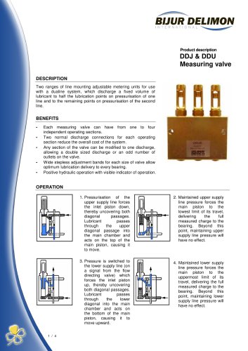 DDJ & DDU Measuring valve