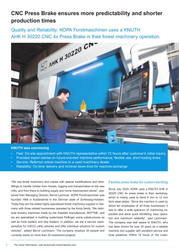 Customer Success Story: AHK H 30220 CNC