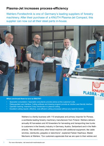 Customer Success Story: Plasma-Jet Compact