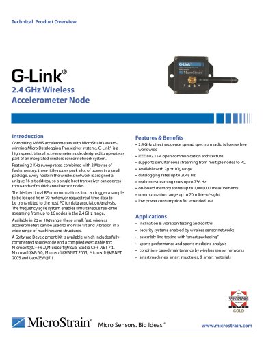 Wireless 2.4 GHz G-Link®