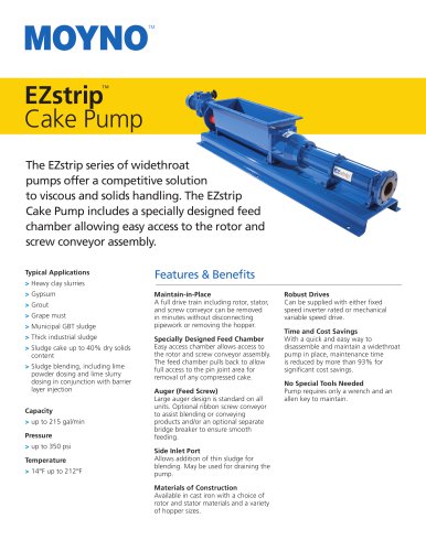 EZstrip™ Cake Pump