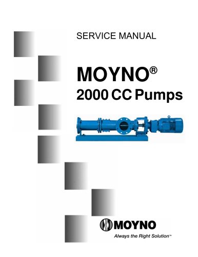 Moyno 2000 CC Service Manual