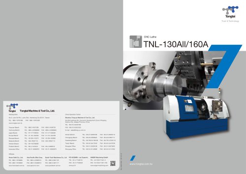 CNC LATHE / CUTTING / POWERFUL/TNL-130ALII/160A