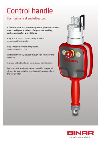 Control Handle for mechanical end effectors