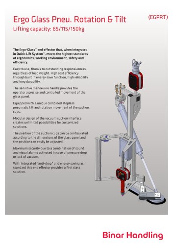 End Effector - Ergo Glass Pneu. Rotation & Tilt