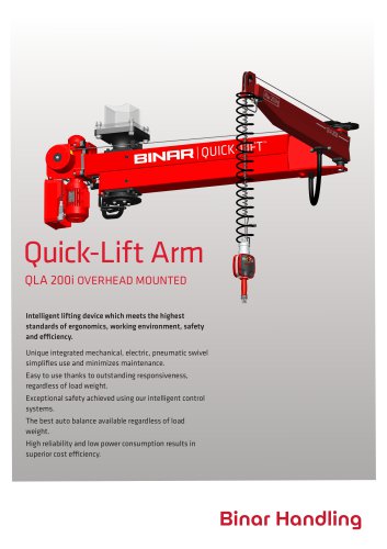 Quick-Lift Arm