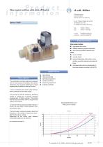 17.007.- Flow meter turbine, with shut-off device