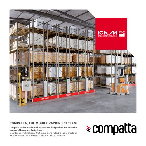 COMPATTA - The mobile racking system for pallets and long items
