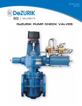 DeZURIK PUMP CHECK VALVES