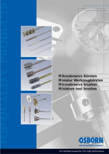 OSBORN Microabrasive brushes catalogue 