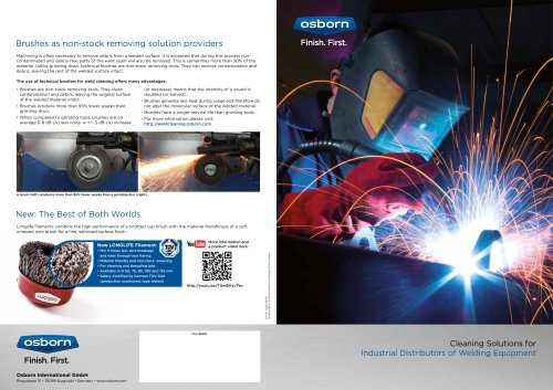 Osborn Product Recommendations for Weldcleaning