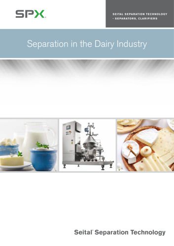 Separation in the Dairy Industry