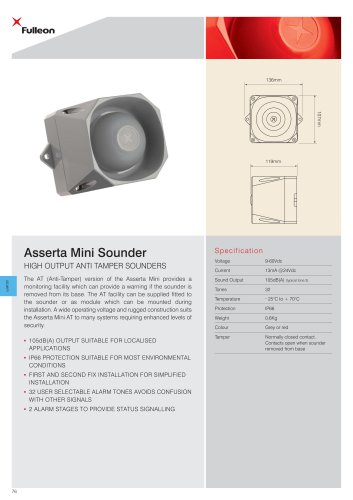 Asserta Mini 9-60Vdc AT Sounder