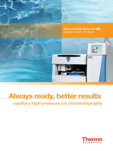 Dionex ICS-4000 Capillary HPIC Brochure