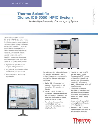 Dionex ICS-5000+ HPIC System