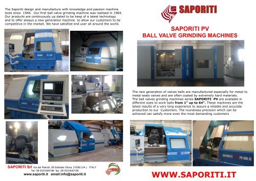 BALL VALVE GRINDING MACHINES