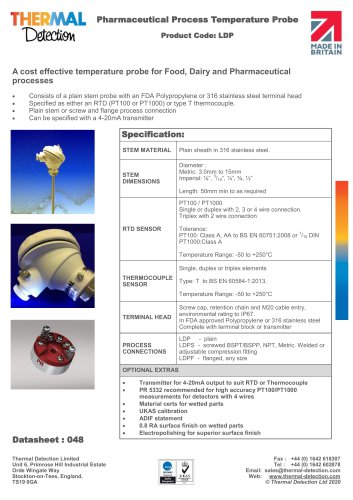 LDP Pharmaceutical Process Probe