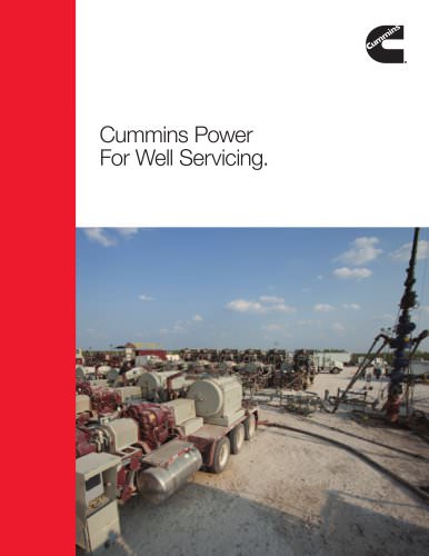 Cummins Power For Well Servicing Brochure