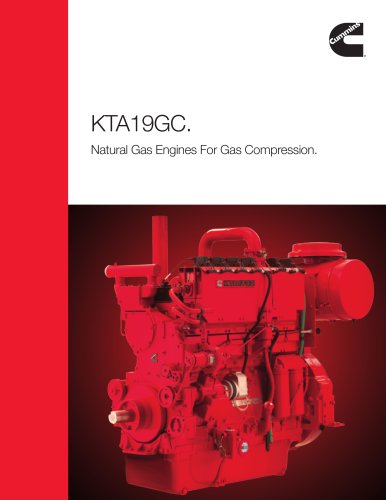 KTA19GC Natural Gas Engines For Gas Compression Flyer