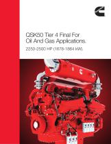 QSK50 Tier 4 Final For Oil And Gas Applications.