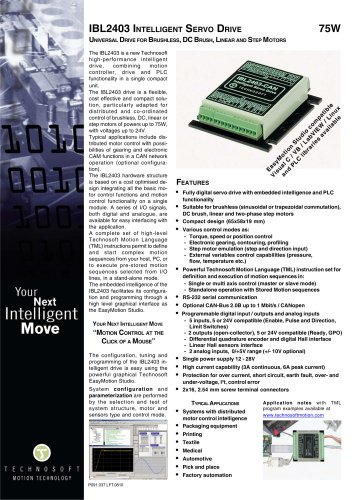 IBL2403 INTELLIGENT SERVO DRIVE