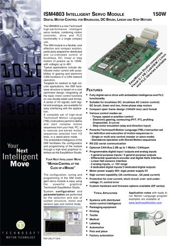 ISM4803 INTELLIGENT SERVO MODULE