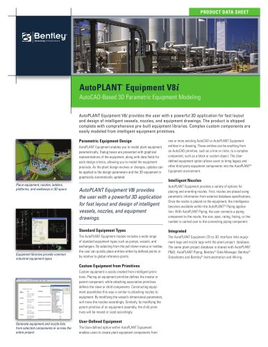 AutoPLANT Equipment V8i