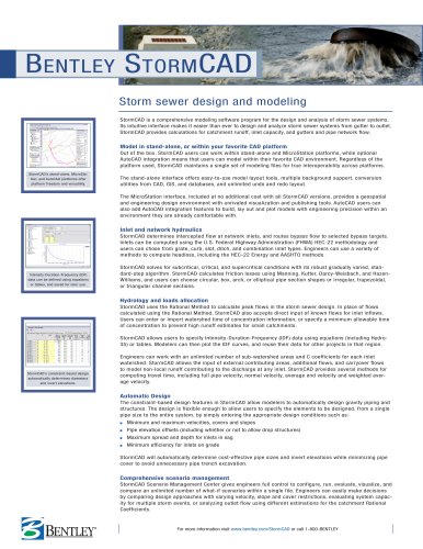 Bentley StormCAD