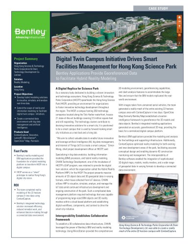 Digital Twin Campus Initiative Drives Smart Facilities Management for Hong Kong Science Park