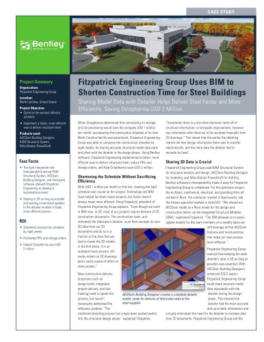 Fitzpatrick Engineering Group Uses BIM to Shorten Construction Time for Steel Buildings