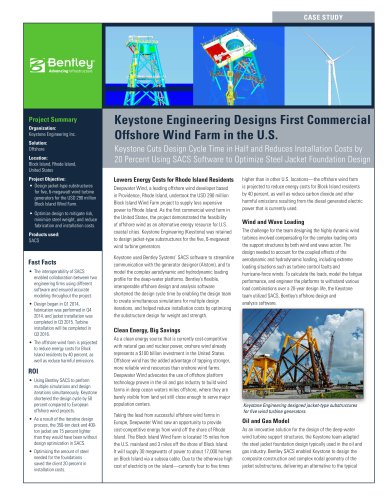 Keystone Engineering designed substructures for USA’s first commercial offshore wind farm