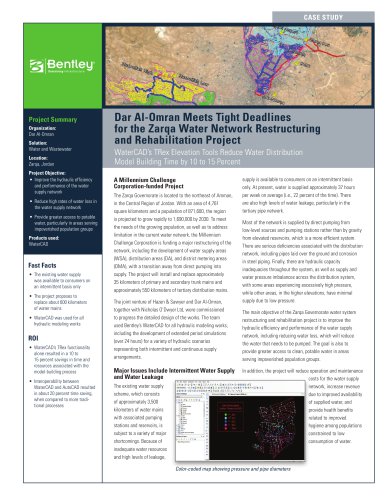 WaterCAD?s TRex Elevation Tools Reduce Water Distribution Model Building Time by 10 to 15 Percent