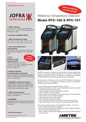 RTC-156/157 Dry-block calibrator