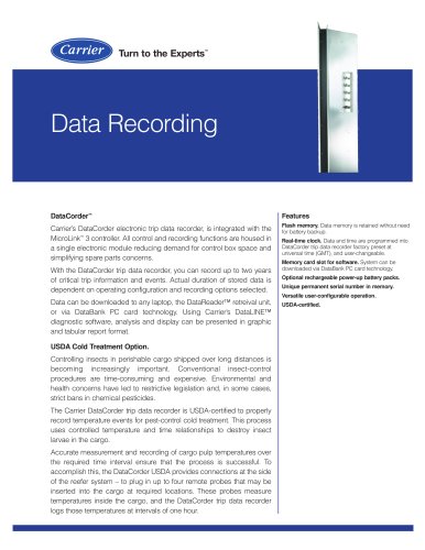 Data Recording