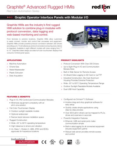 Graphite ®  Advanced Rugged HMIs