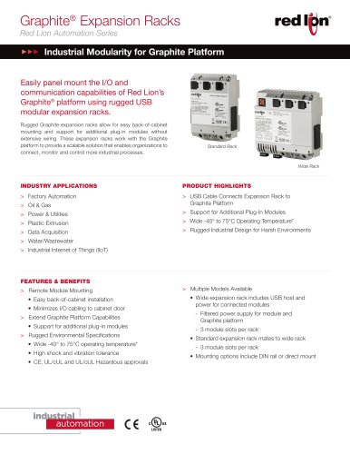 Graphite Expansion Racks Data Sheet