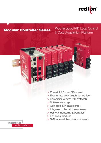 Modular Controller Series - Web enabled PID Loop Control & Data Acquisition Platform