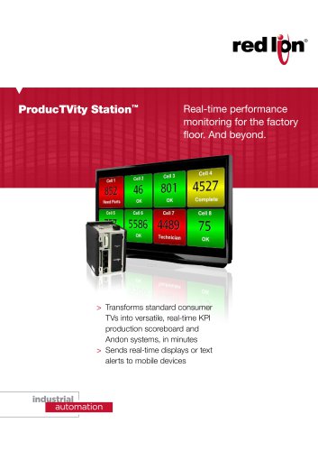 ProducTVity Station - Real Time Performance for the factory floor