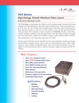 YLP Series 0.1 to 2mJ Pulsed Ytterbium Fiber Lasers