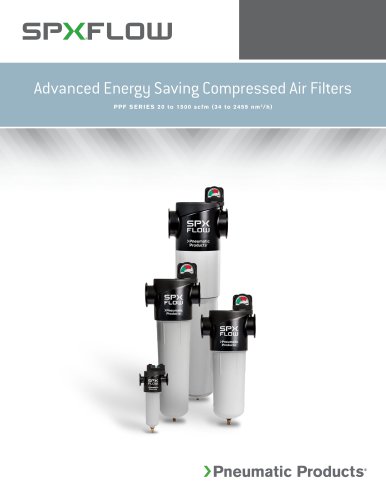 PPF Series - Advanced Energy Saving Compressed Air Filters