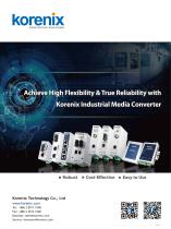 Korenix Industrial Media Converter one-page Flyer