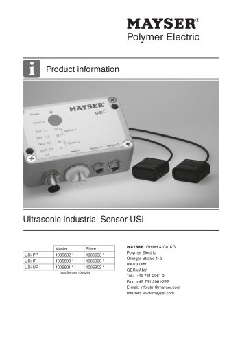 Ultrasonic Industrial Sensor