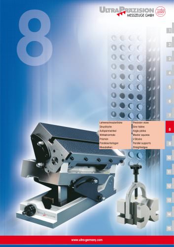 Precision vices  Sine tables  Angle plates  Master squares  V-Blocks  Straightedges