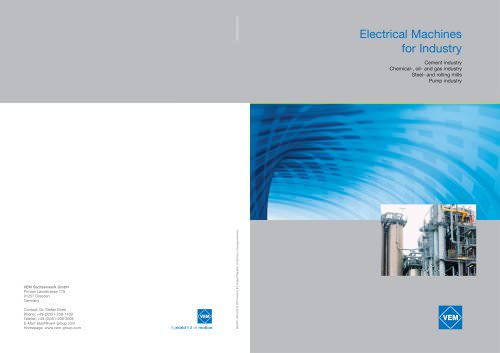 Electrical Machines for Industry