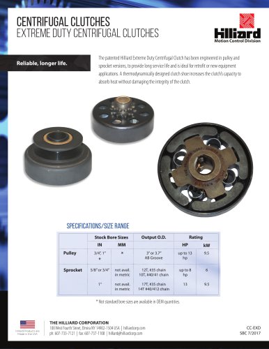 Extreme-Duty Centrifugal Clutch